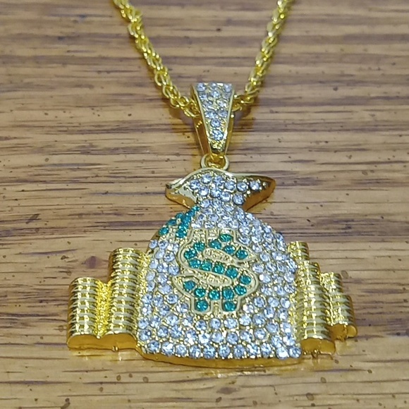 COPY - Iced out moneybag chain - Picture 3 of 3